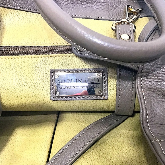 Handbag No Brand Made in Italy Genuine Leather Crossbody with Coin Case - Picture 3 of 7